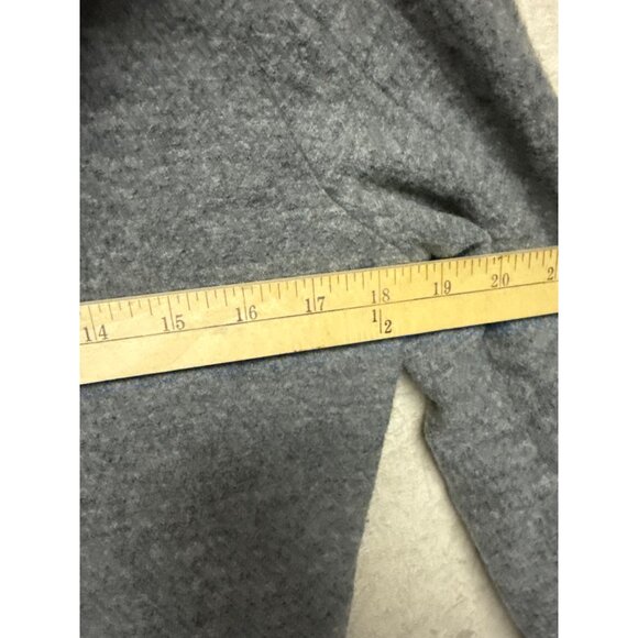 Free People Women's Sweater Hooded Cinch Front Wool Grey Cardigan Size Medium - Picture 8 of 12